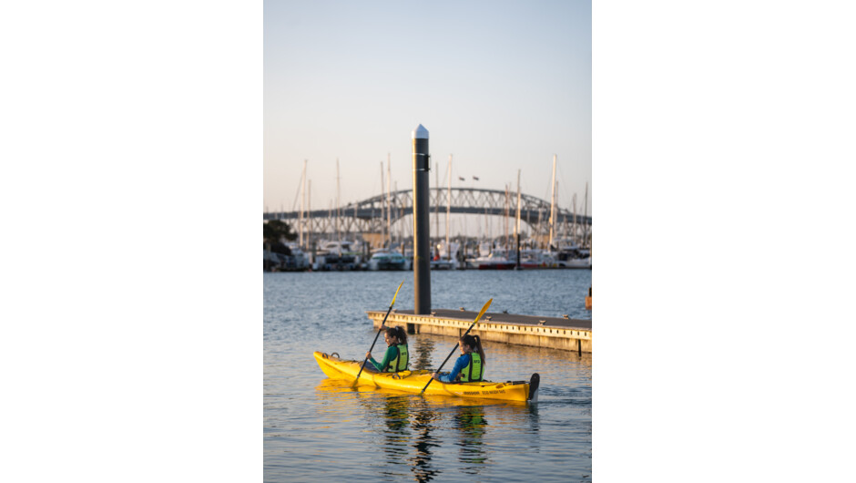 Paddling at Westhaven Marina