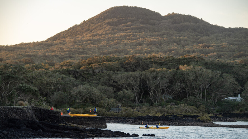 Kayaking at Rangitoto Island