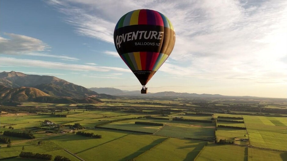 Hot air balloon flight