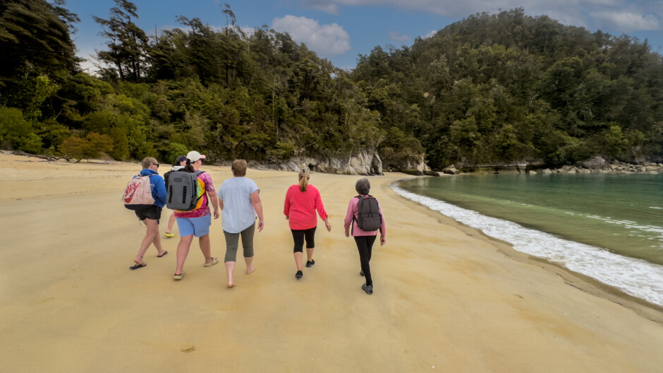 Abel Tasman Sea Shuttle - walking