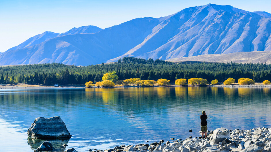 Soak up the views at Lake Tekapo