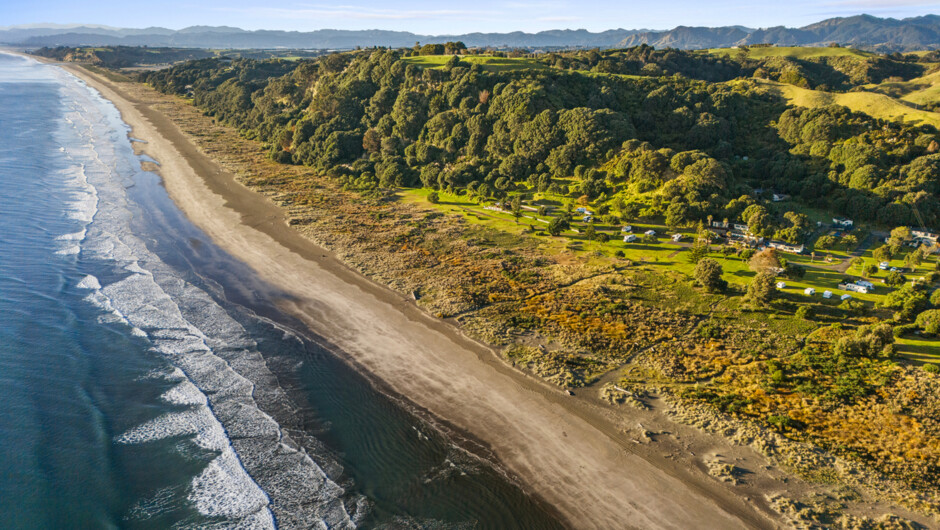 Aerial view of Tasman Holiday Parks - Ohiwa