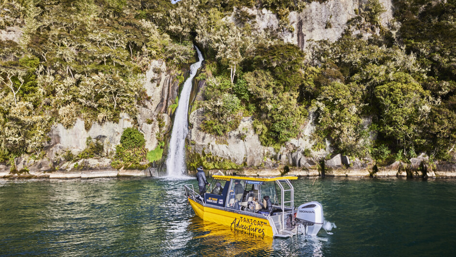 Otupoto Falls in the Western Bays of Lake Taupo - only accessible by boat