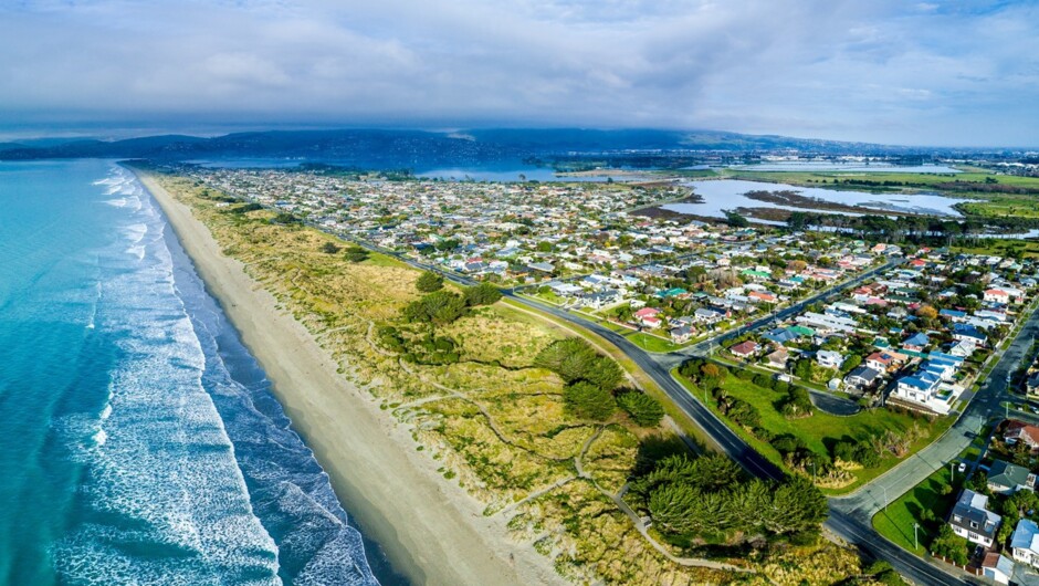 South New Brighton - a sand peninsula!