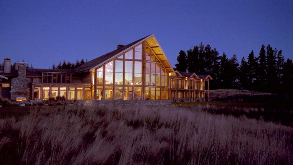 Fiordland Lodge at Night