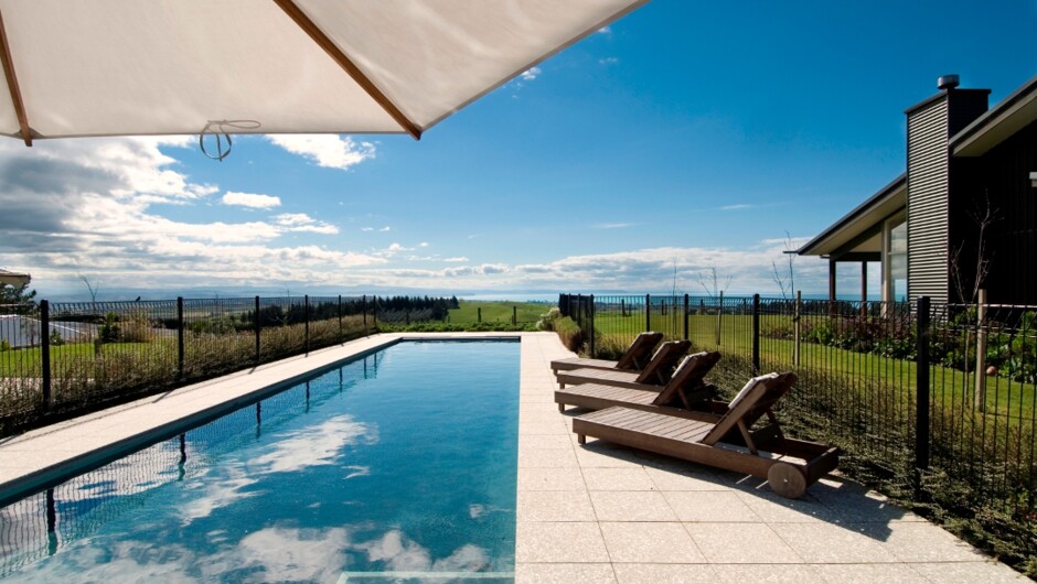 Millar Road, Hawke's Bay - View from pool bar