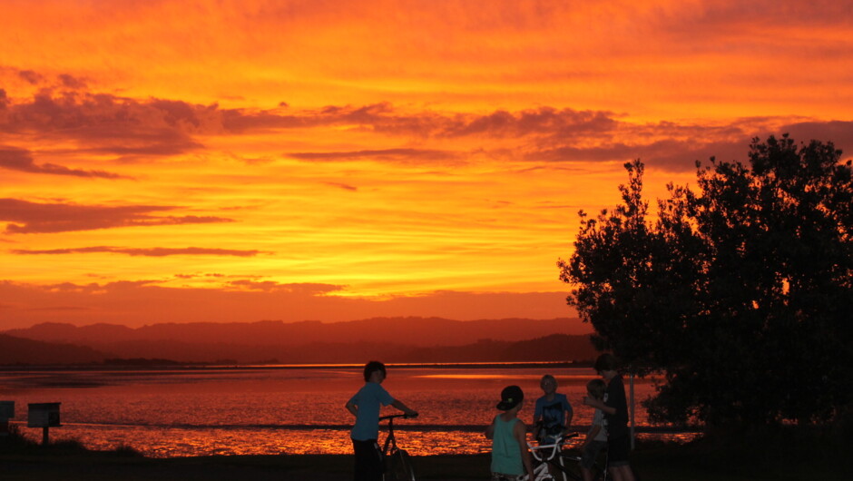 Sunset over Ohiwa Harbour