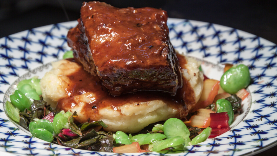 Dinner at Pen-y-bryn Lodge