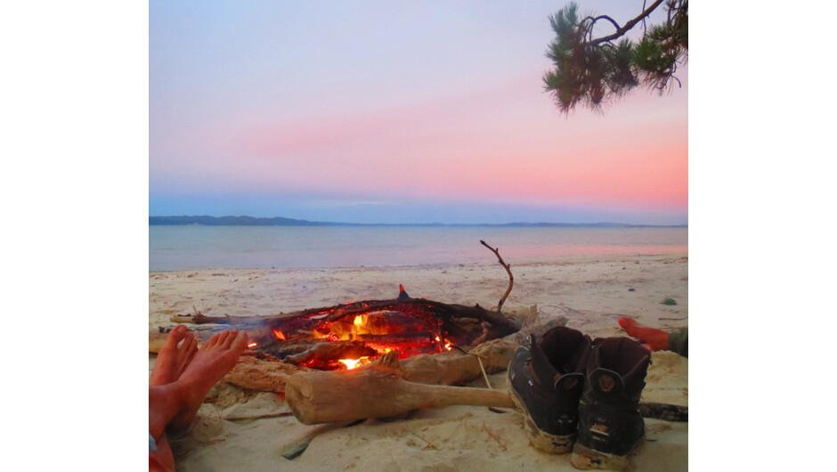 FIRE AND FEET BEACH