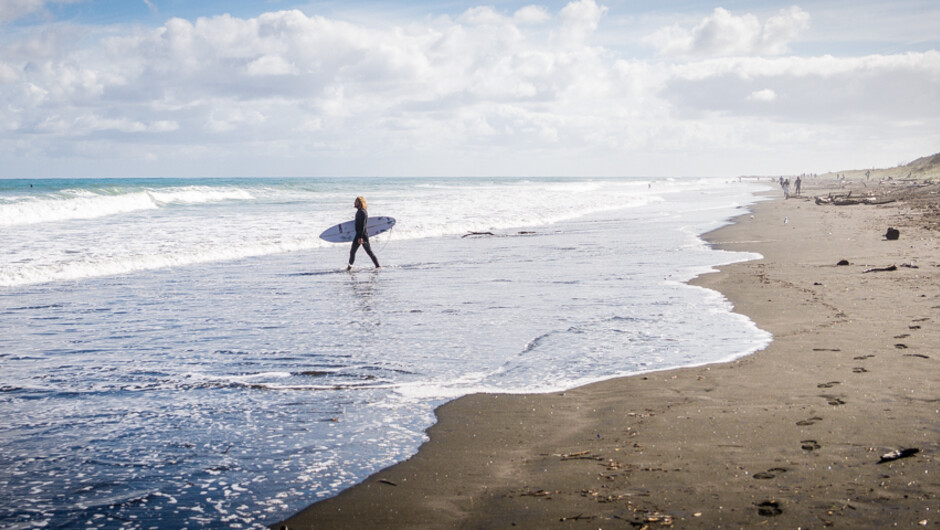 Swimming and surf beach