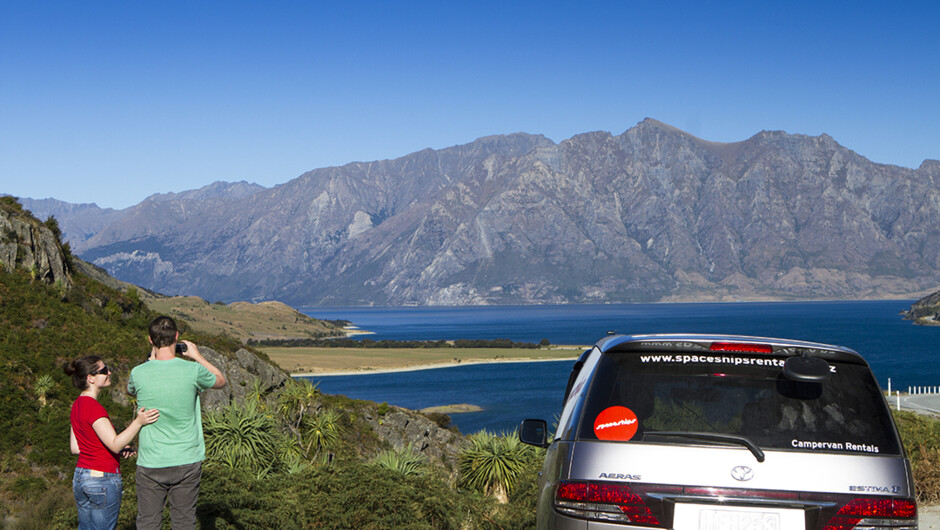 Admiring Lake Wanaka