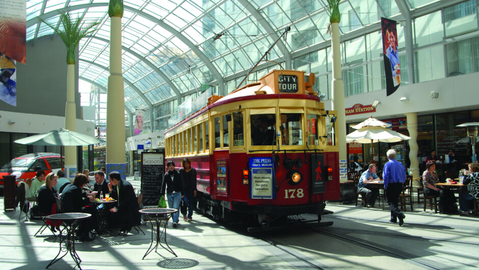 Tram in Cathedral Junction