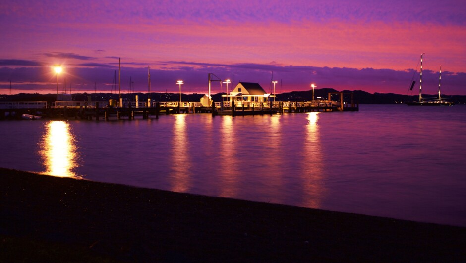 The township of Russell is just as scenic at night as it is during the day.