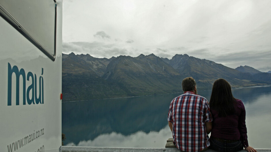 Enjoying the views of Glenorchy, South Island.