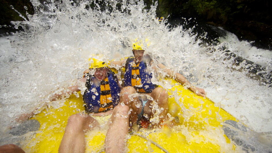 Splashing on the Kaituna River