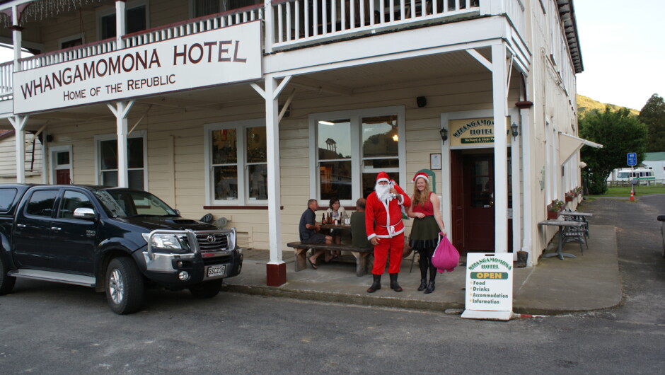 Father Xmas & his helper