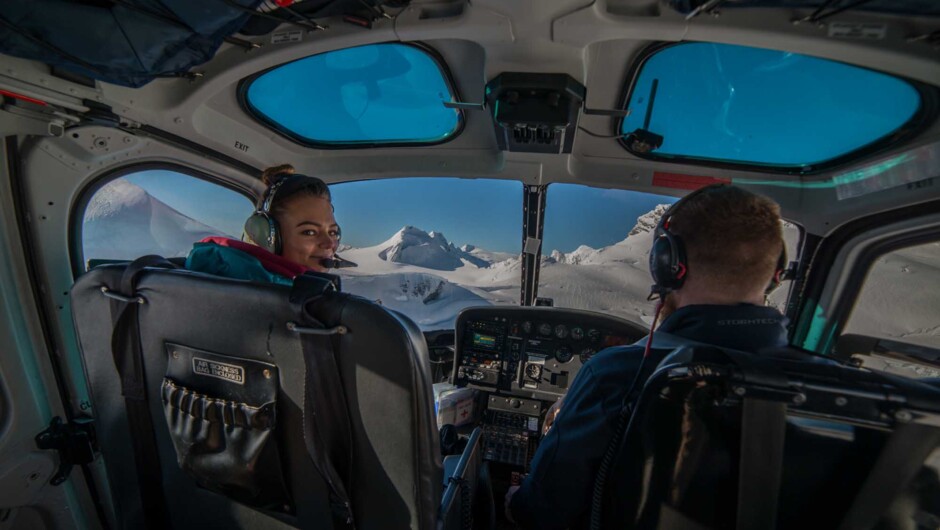 Inside helicopter - Queenstown