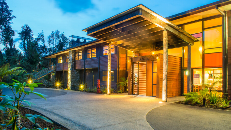 Te Waonui Forest Retreat Entrance