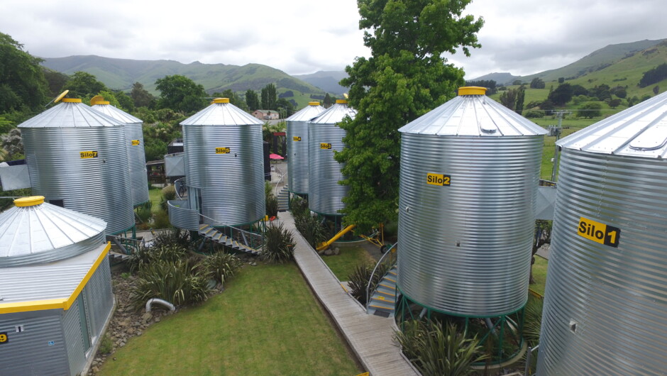 One of it's kind in the World! SiloStay Accommodation-Little River, Banks Peninsula, NZ