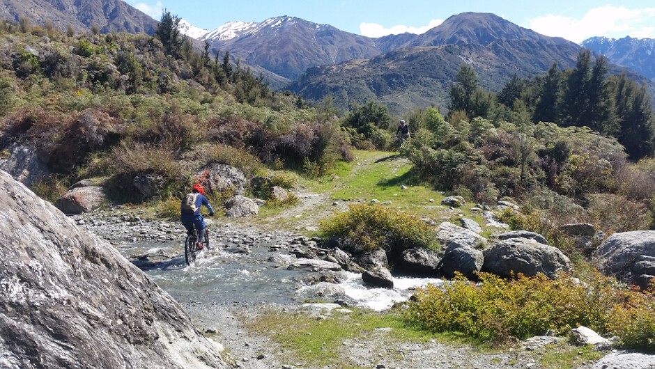 One of the fun stream crossings on this tour