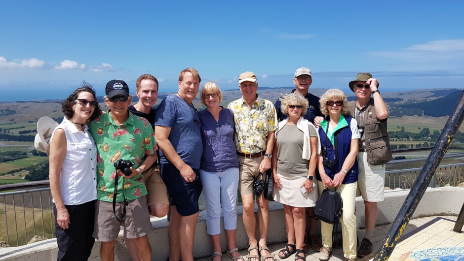 This fantastic group came to Te Mata Peak with us