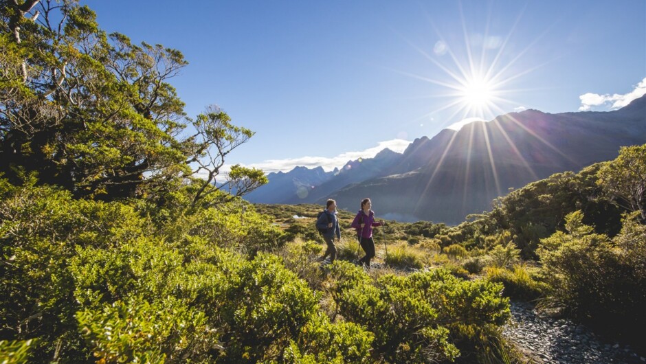 Stride out along the trail at Key Summit